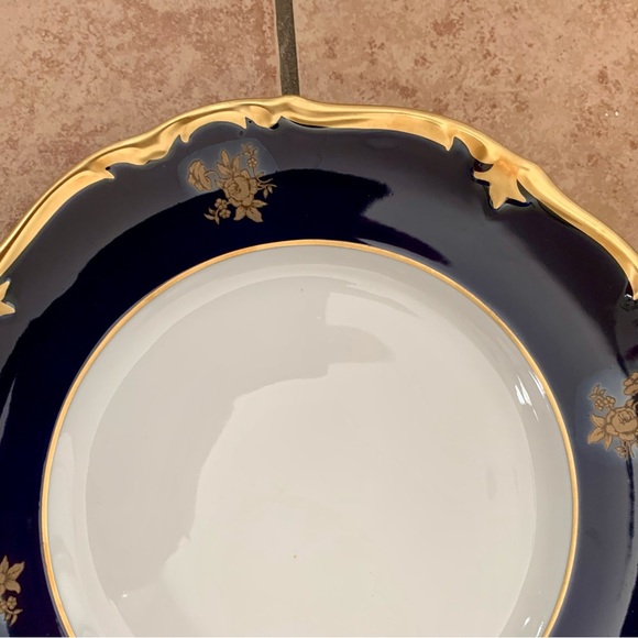 Vintage Reichenbach Echt Kobalt Blue/gold Plates Germany - Picture 6 of 15
